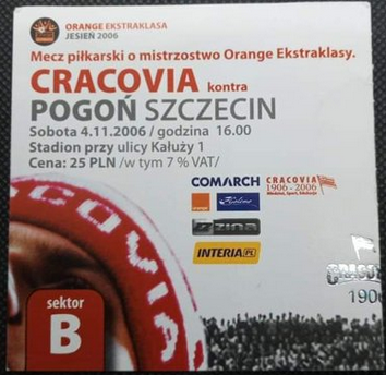 04-11-2006 Cracovia Pogoń bilet.png