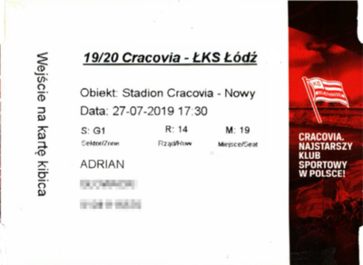 2019-07-27 Cracovia - ŁKS Łódź bilet meczowy.png