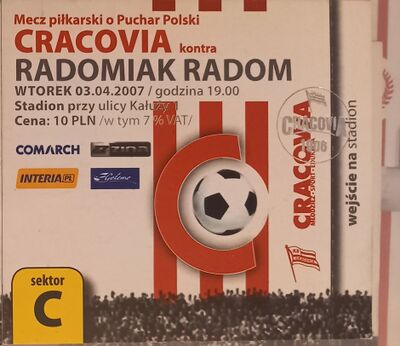 2007-04-03 Cracovia - Radomiak Radom 1-0 bilet.jpg