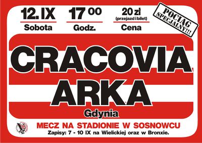 2009-09-12 Cracovia - Arka Gdynia (plakat).jpg