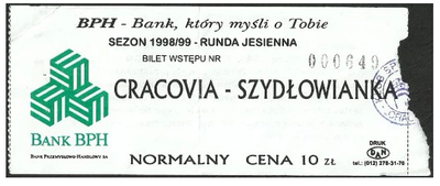 18-10-1998 bilet Cracovia Szydłowianka.png