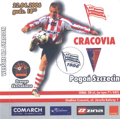 2006-04-22 Cracovia - Pogoń Szczecin bilet awers.jpg