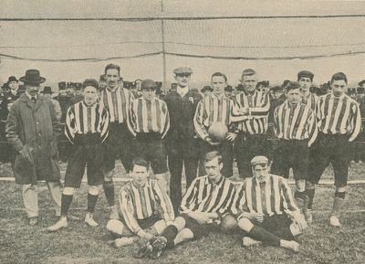 Stoją od lewej: Markheim, Calder, Szeligowski, Stoeger, Schwarzer, Miller, Just, Zabża. Siedzą od lewej: Lustgarten, Jachieć, M.Pollak.