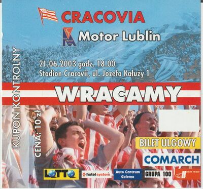 Bilet 2003-06-21 Cracovia - Motor Lublin 1.jpg