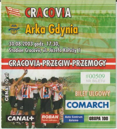 Bilet 2003-08-30 Cracovia - Arka Gdynia 1.jpg