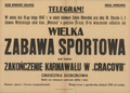 Afisz 1947 Cracovia zabawa sportowa.png