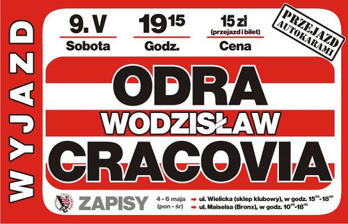 2009-05-09 Odra Wodzisław Śląski - Cracovia (plakat).jpg