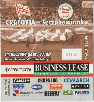 Bilet 2004-06-11 Cracovia - Szczakowianka Jaworzno 1.jpg