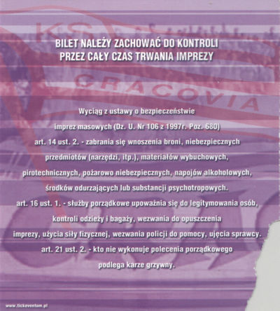 2003-09-27 Cracovia - KSZO Ostrowiec bilet rewers.jpg