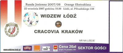 Bilet Widzew-Cracovia 22-9-2007.png