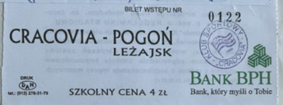 Bilety 1998 99 Cracovia Pogoń Leżajsk.png