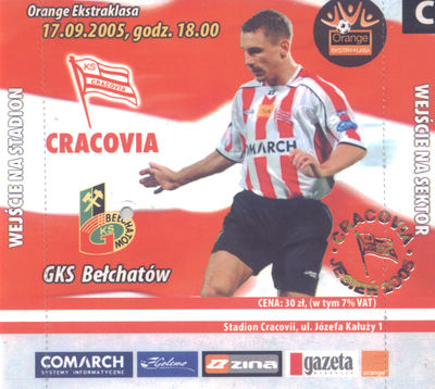 2005-09-17 Cracovia - GKS Bełchatów bilet awers.jpg