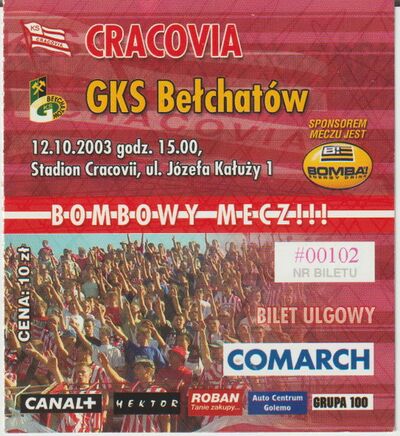 Bilet 2003-10-12 Cracovia - GKS Bełchatów 1.jpg